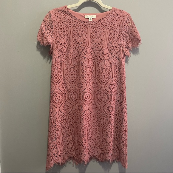 Francesca's Collections Dresses & Skirts - Francesca’s Lace Pink Dress